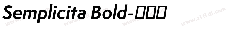 Semplicita Bold字体转换